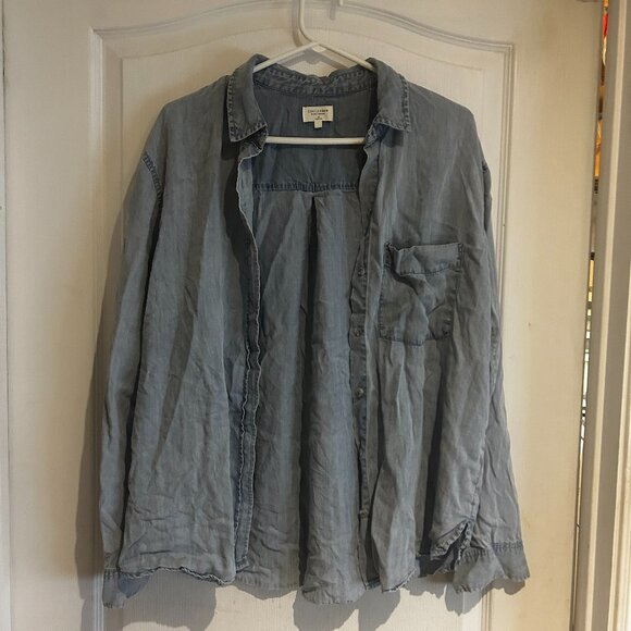 Gentle Fawn Light Blue Chambray Button-Up Shirt (Medium) - Picture 1 of 3